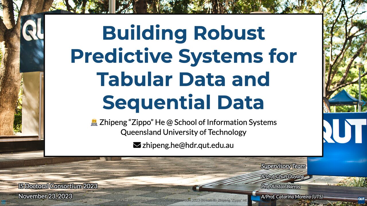 First slide of IS Doctoral Consortium 2023